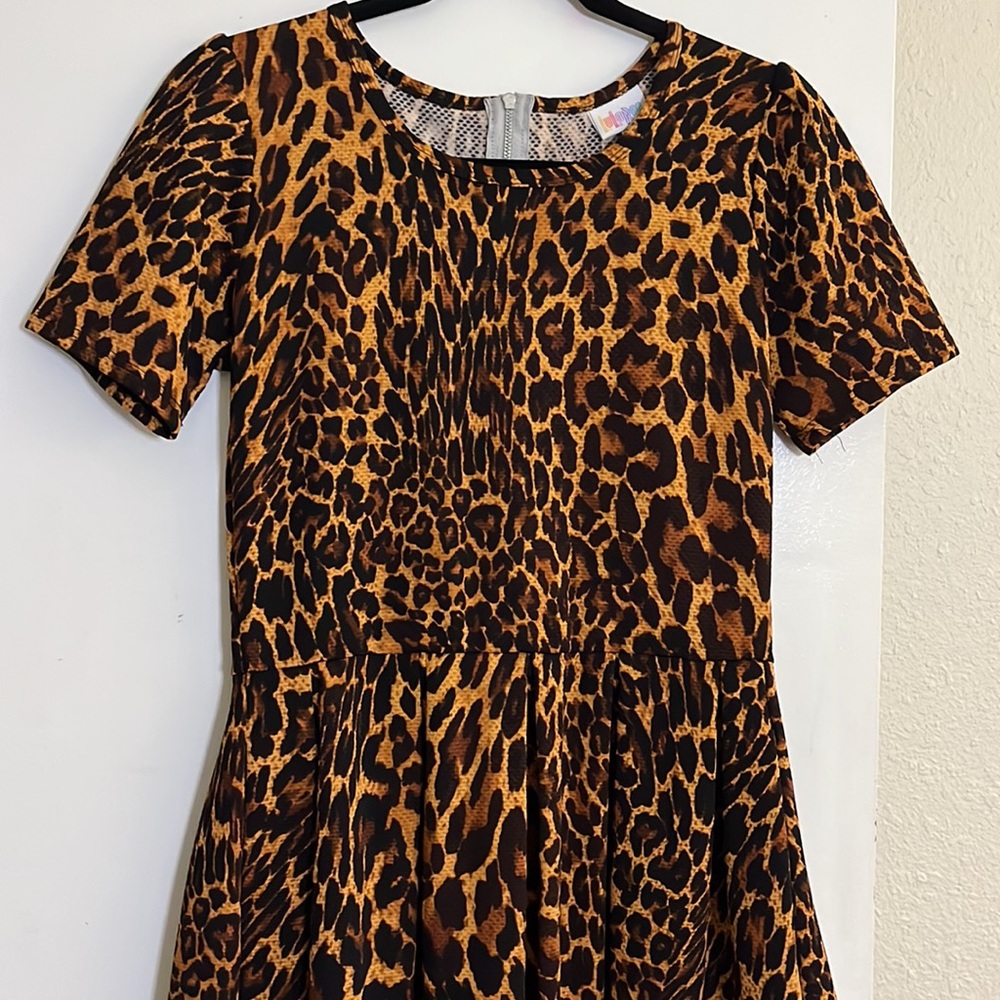 LuLaRoe Leopard Print Amelia Dress